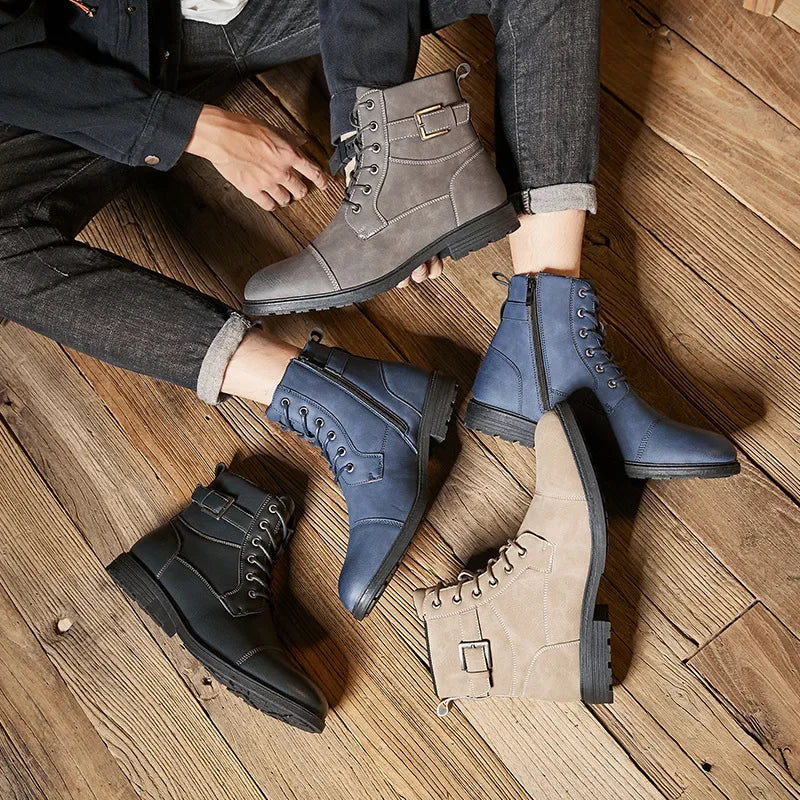 Victor Aldridge Leather Lace-up Boots