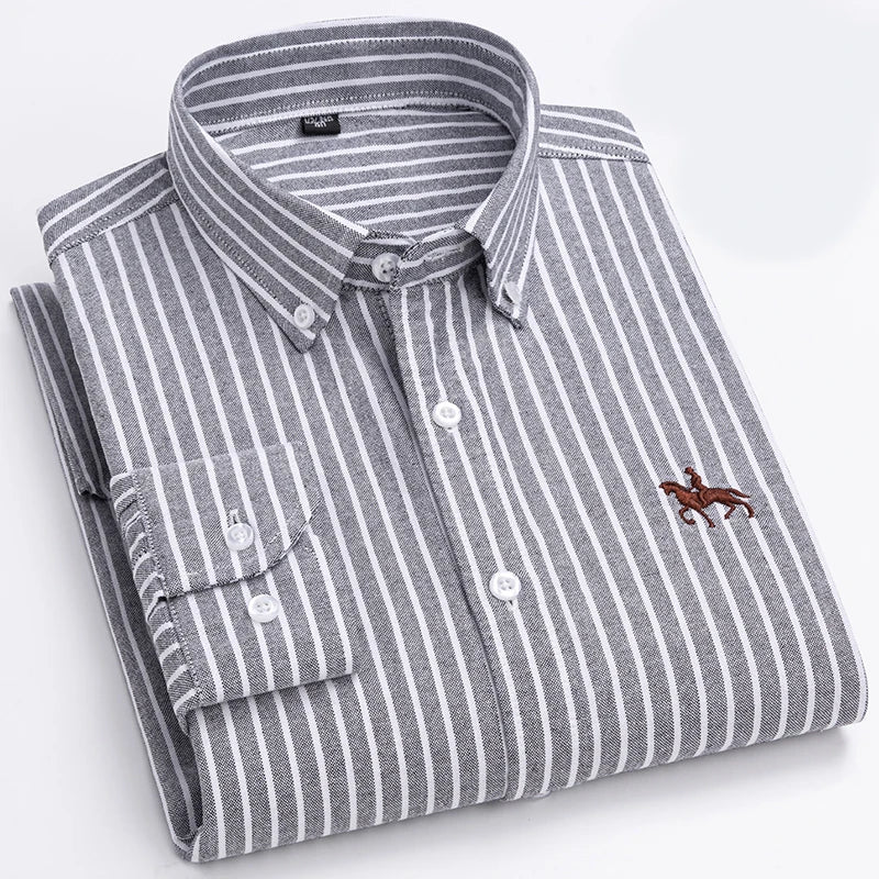 Cavalleri – Men’s Embroidered Oxford Shirt