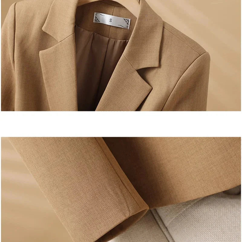 Camellia One-Button Blazer