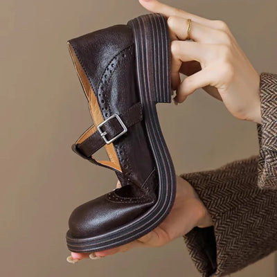 Lily | Classic Women’s Leather T-Strap Shoes