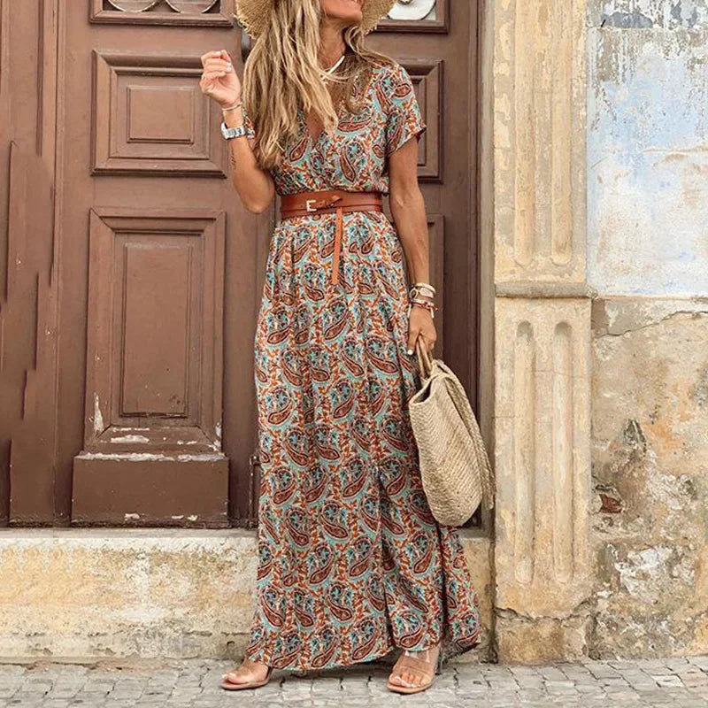 Luna | Elegant Bohemian Maxi Dress