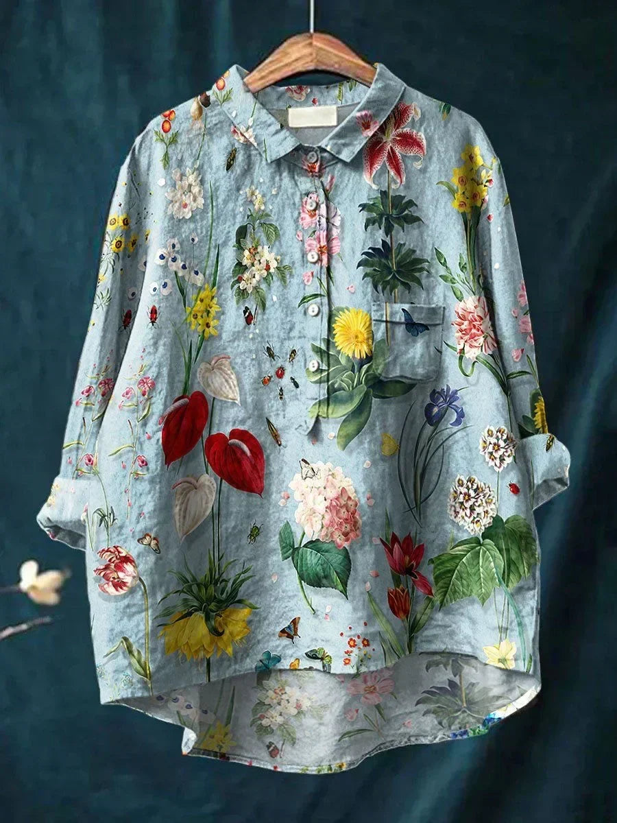 Esme | Elegant Floral-Patterned Shirt