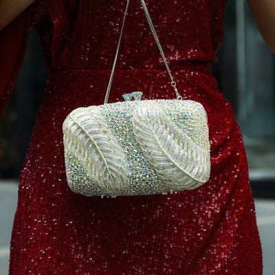 Sparkling Leaves Clutch Bag
