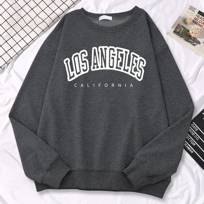 Women’s Oversized Sweatshirt – Cotton Blend – Graphic Front – Crew Neck – Long Sleeve