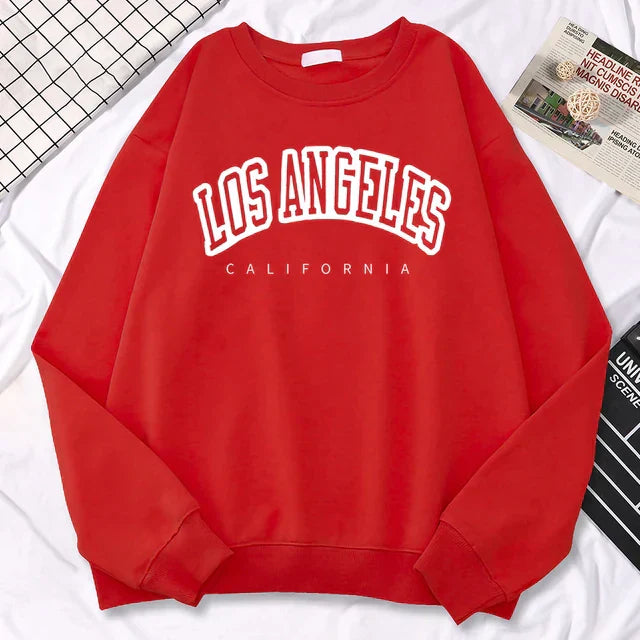 Women’s Oversized Sweatshirt – Cotton Blend – Graphic Front – Crew Neck – Long Sleeve