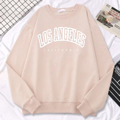 Women’s Oversized Sweatshirt – Cotton Blend – Graphic Front – Crew Neck – Long Sleeve