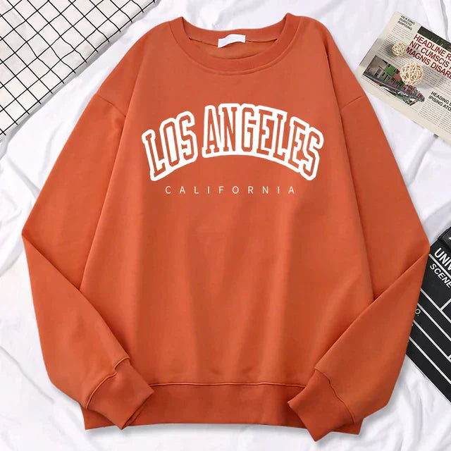 Women’s Oversized Sweatshirt – Cotton Blend – Graphic Front – Crew Neck – Long Sleeve