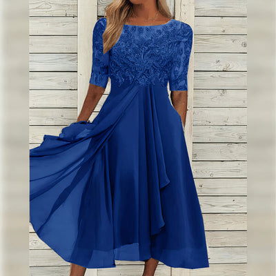Taryn® | Lace Elegance Midi Dress