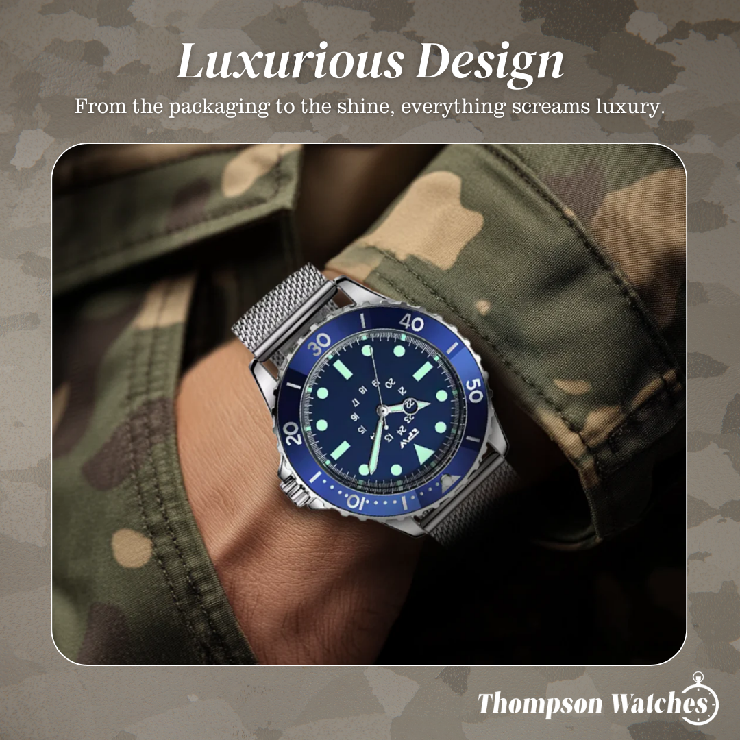 Robert | Classic Diver’s Watch with Luminous Markers