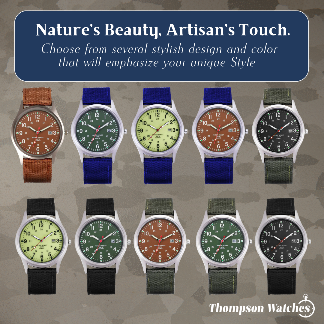 Mateo | Rugged Field Watch with Durable Canvas Strap