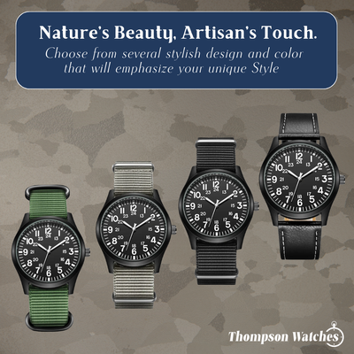 Nicolas | Luminous Field Watch with Tactical Strap