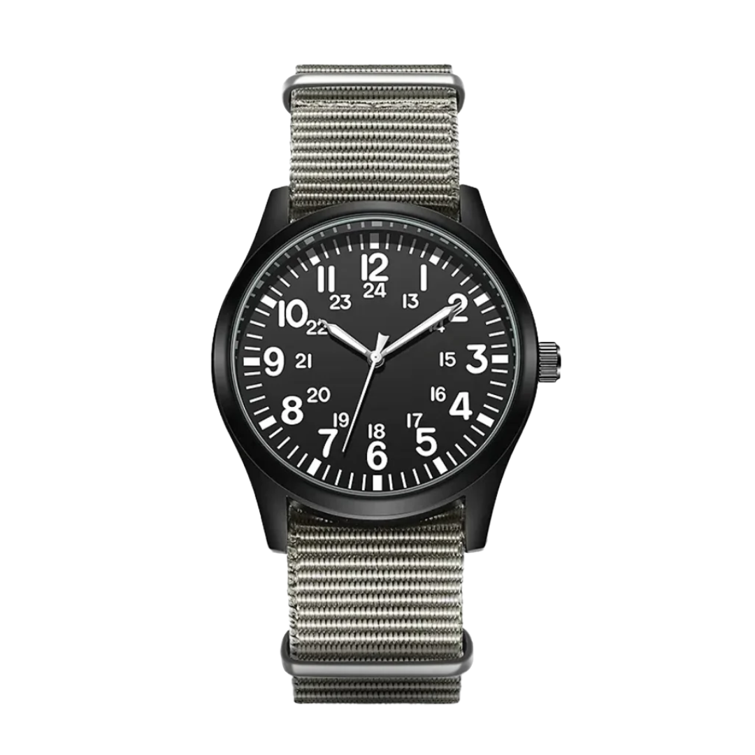 Nicolas | Luminous Field Watch with Tactical Strap