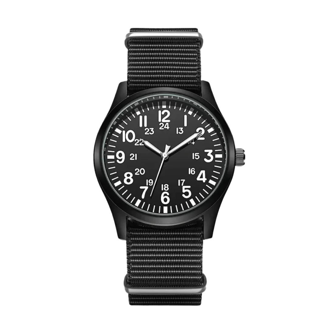 Nicolas | Luminous Field Watch with Tactical Strap