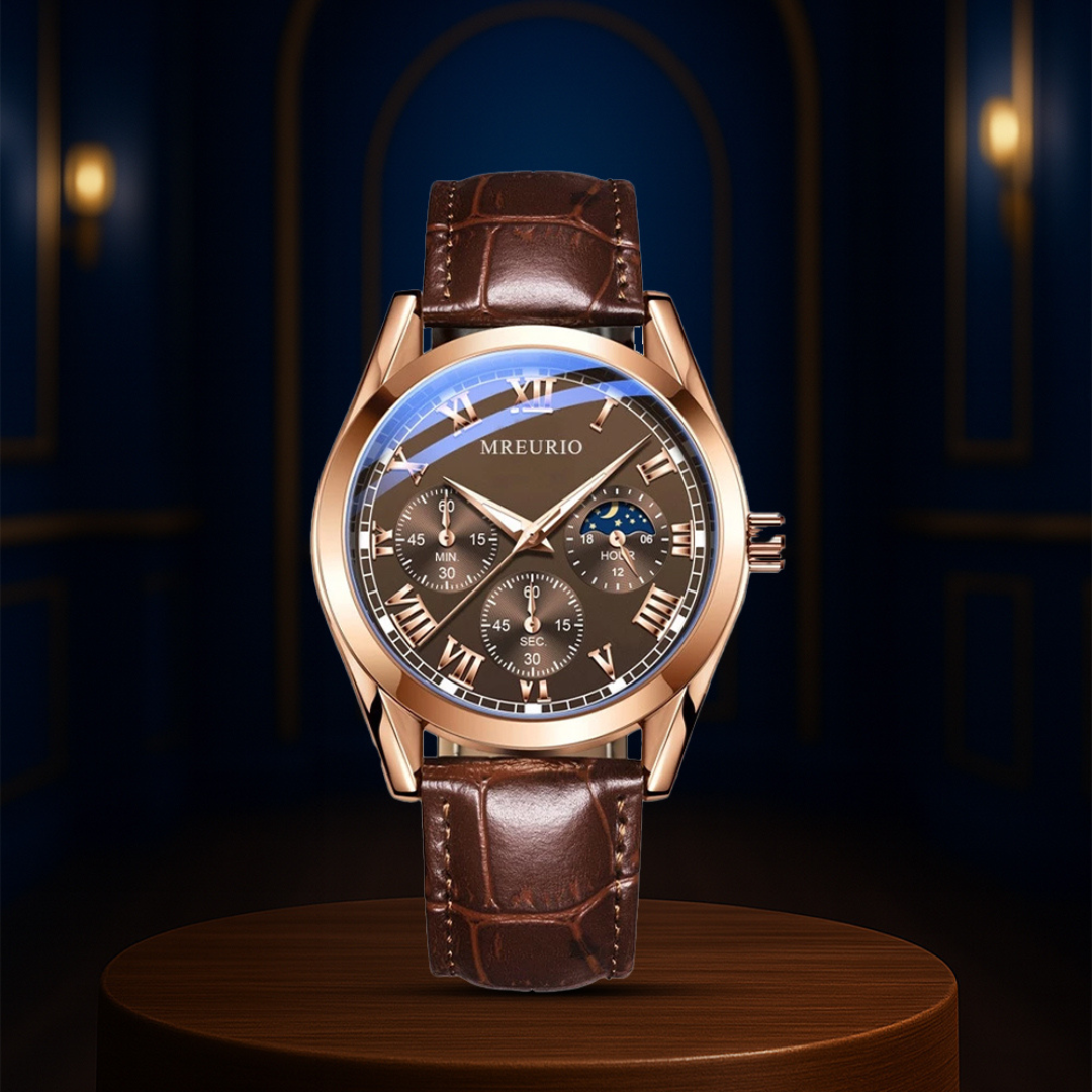 Stephen | Elegant Moon Phase Chronograph