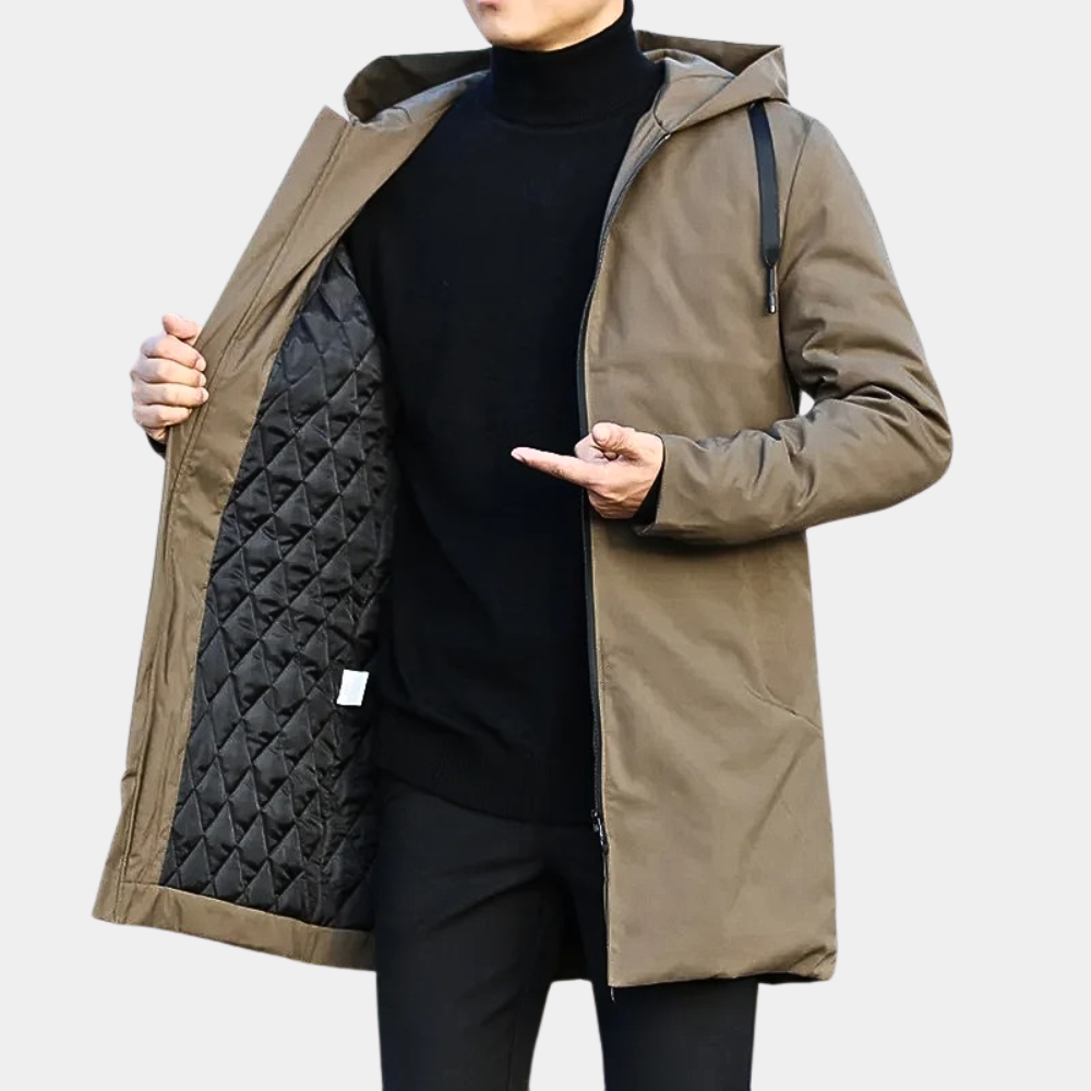 Avencea - Stylish Long Men's Coat