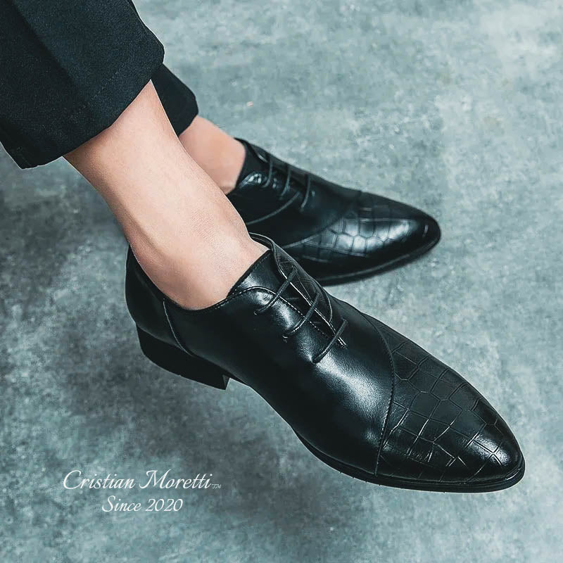 "Niccolò" Premium Leather Derby Shoes by Cristian Moretti™