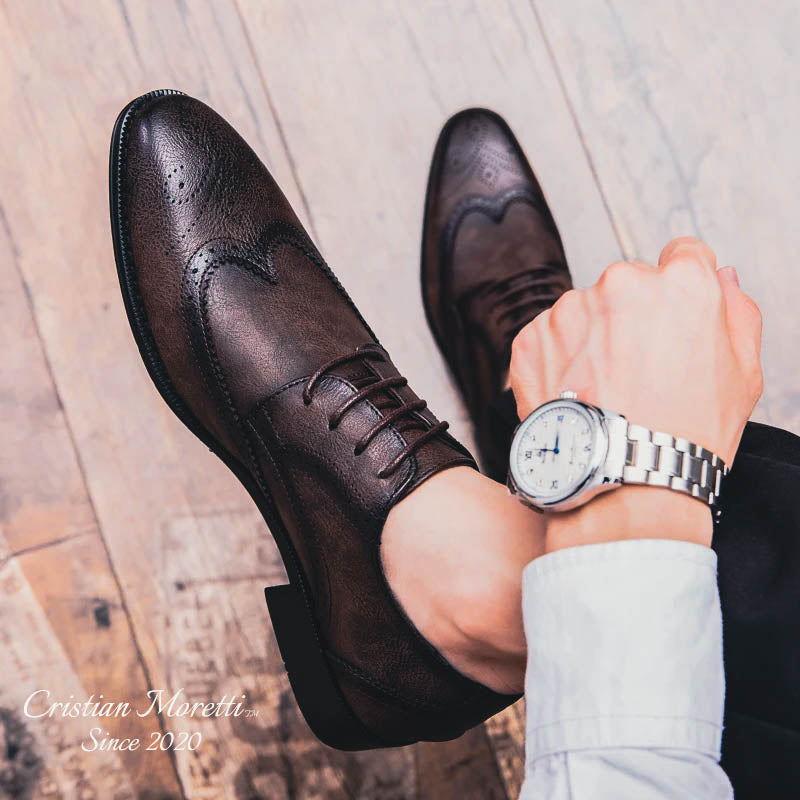 Roberto Santoro™ Genuine Leather Oxford Shoes