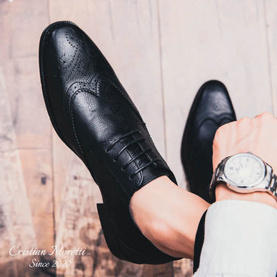 Roberto Santoro™ Genuine Leather Oxford Shoes