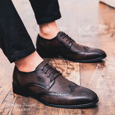 Roberto Santoro™ Genuine Leather Oxford Shoes