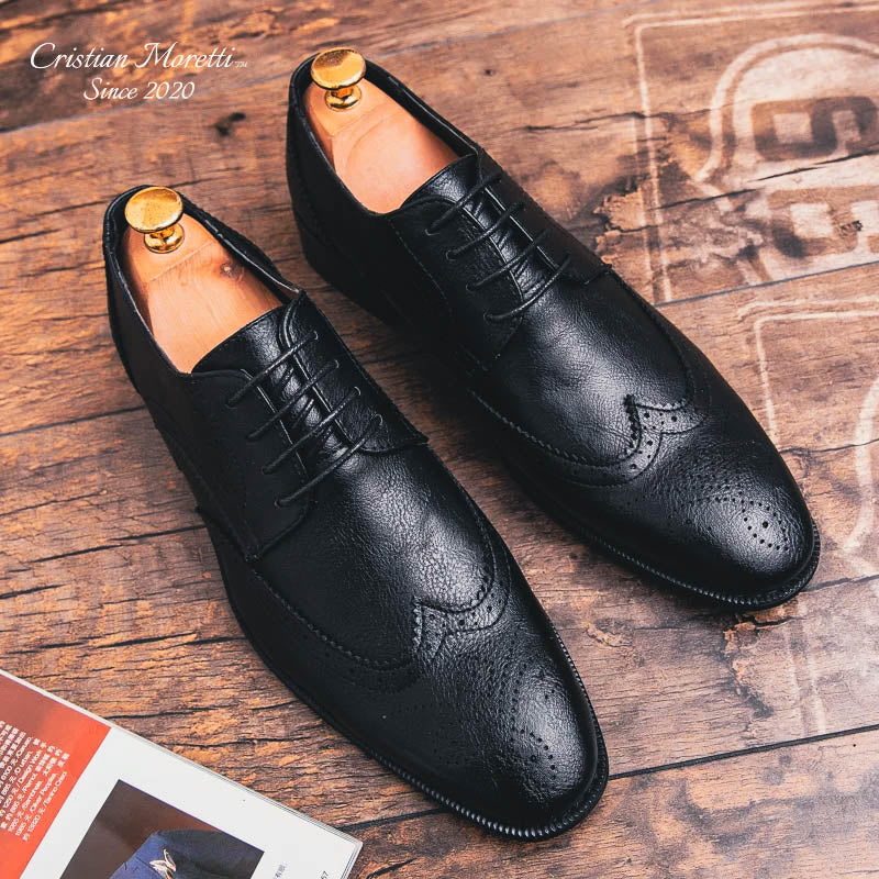 Roberto Santoro™ Genuine Leather Oxford Shoes
