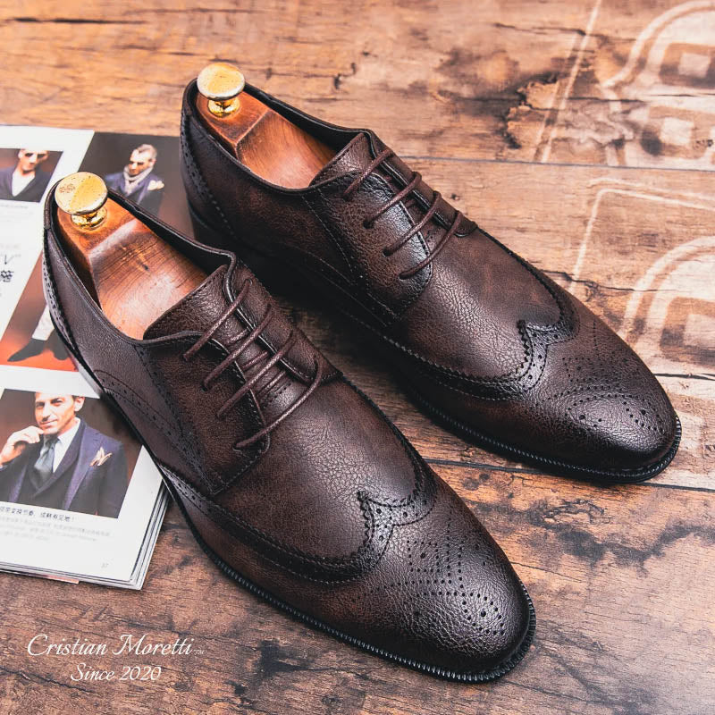 Roberto Santoro™ Genuine Leather Oxford Shoes