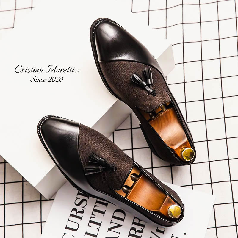 Roberto Barbieri™ Premium Leather Slip-On Shoes