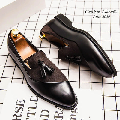 Roberto Barbieri™ Premium Leather Slip-On Shoes
