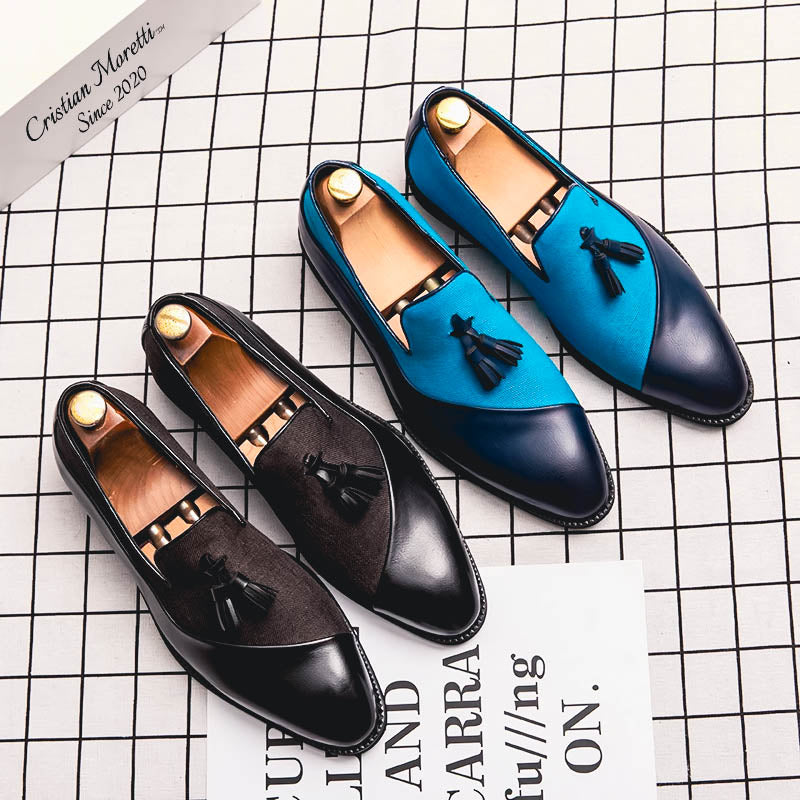 Roberto Barbieri™ Premium Leather Slip-On Shoes