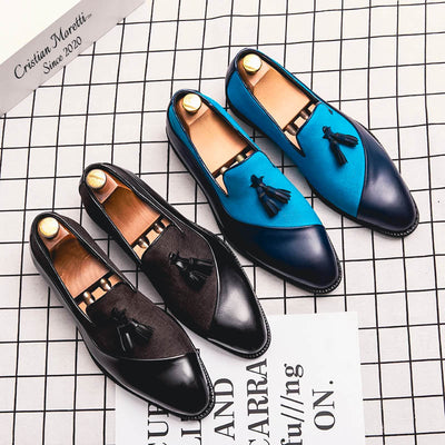 Roberto Barbieri™ Premium Leather Slip-On Shoes