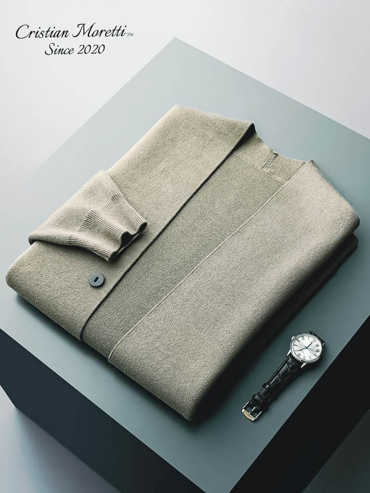 Enrico Marino™ 100% Pure Wool Cardigan