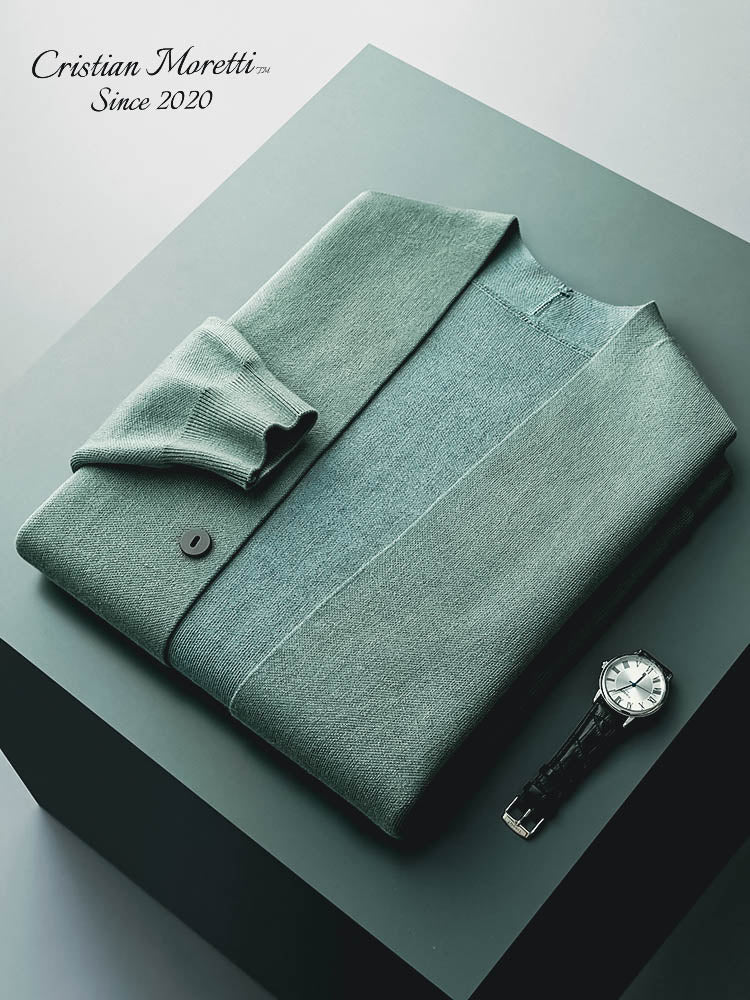 Enrico Marino™ 100% Pure Wool Cardigan