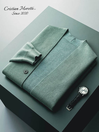 Enrico Marino™ 100% Pure Wool Cardigan