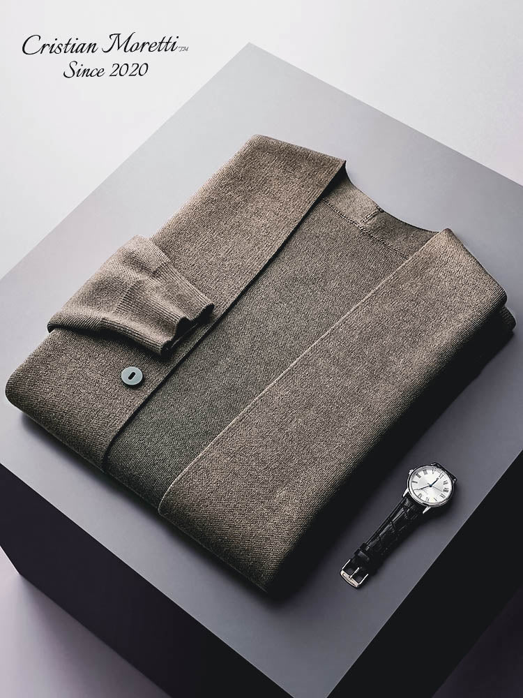 Enrico Marino™ 100% Pure Wool Cardigan