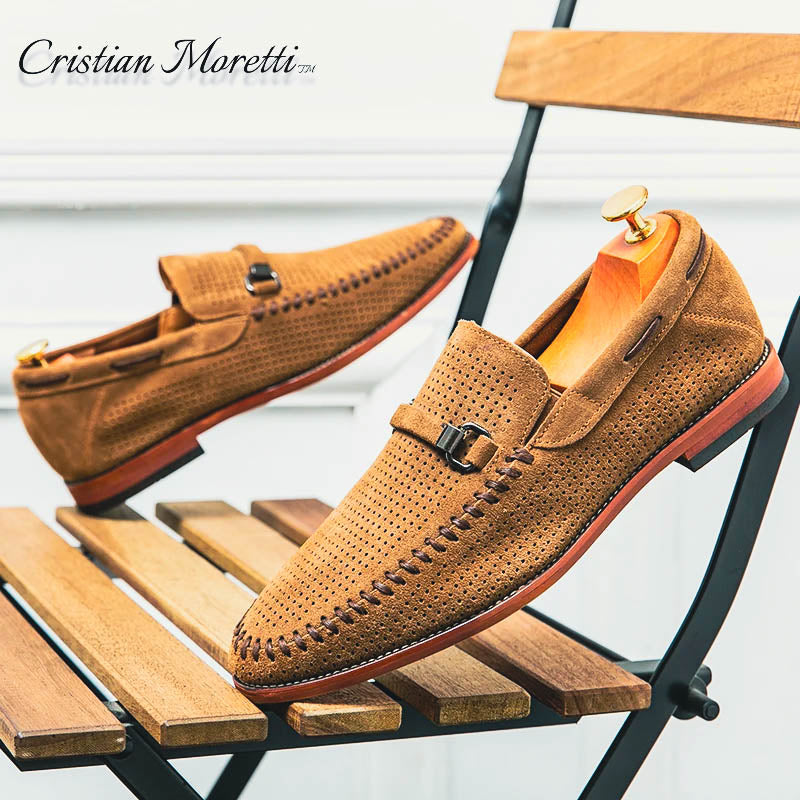 Angelo™ Genuine Suede Leather Loafers