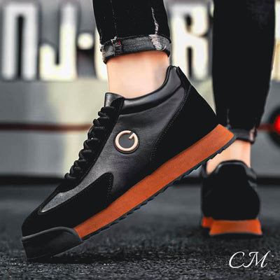 Angelo Guerra™ Italian Leather Sneakers
