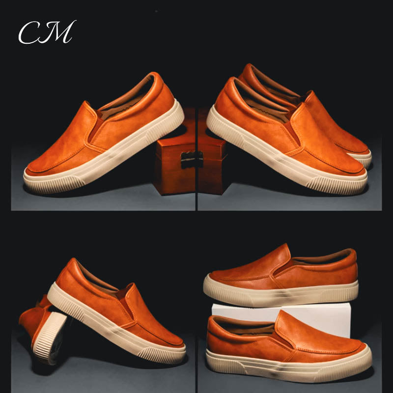 "Etna" Leather Slip-On Shoes