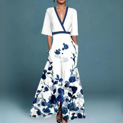 Vivian | Elegant Floral Maxi Dress