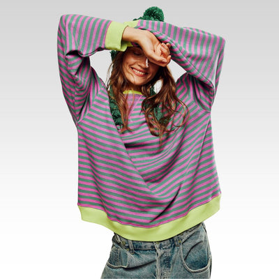 Mana | Striped Oversized Sweater