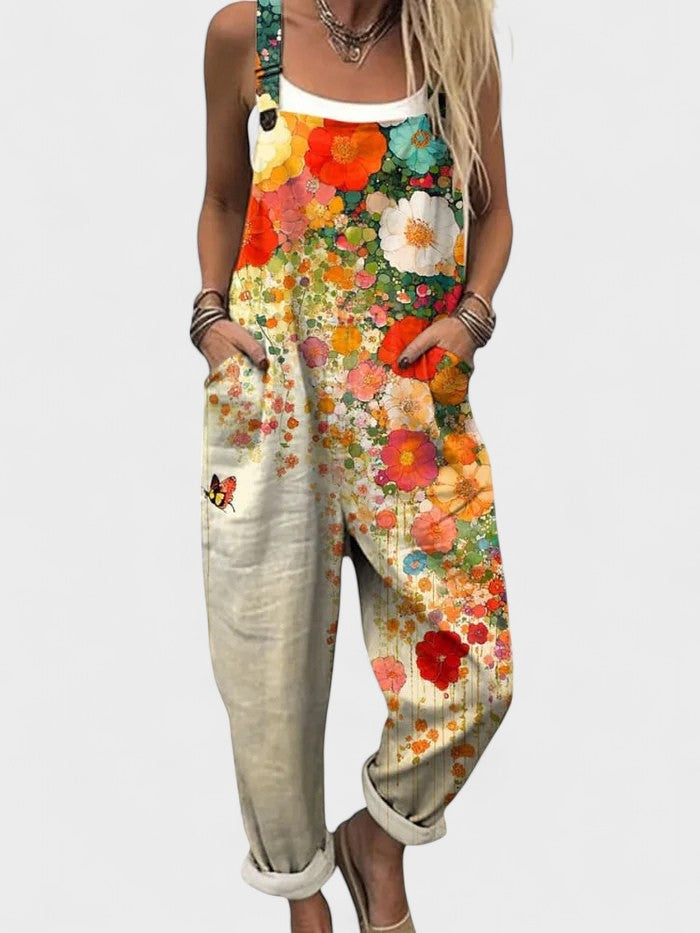 Lizzy | Floral Fantasy Overalls