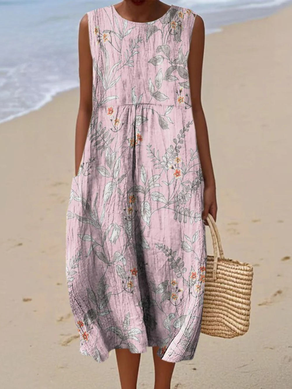 Stacy – Vintage Artistic Print Dress