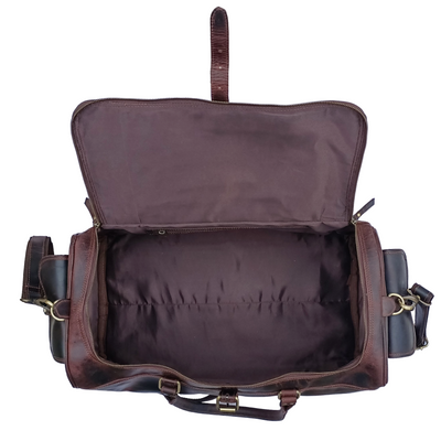 Hard Wax Leather Travel Bag