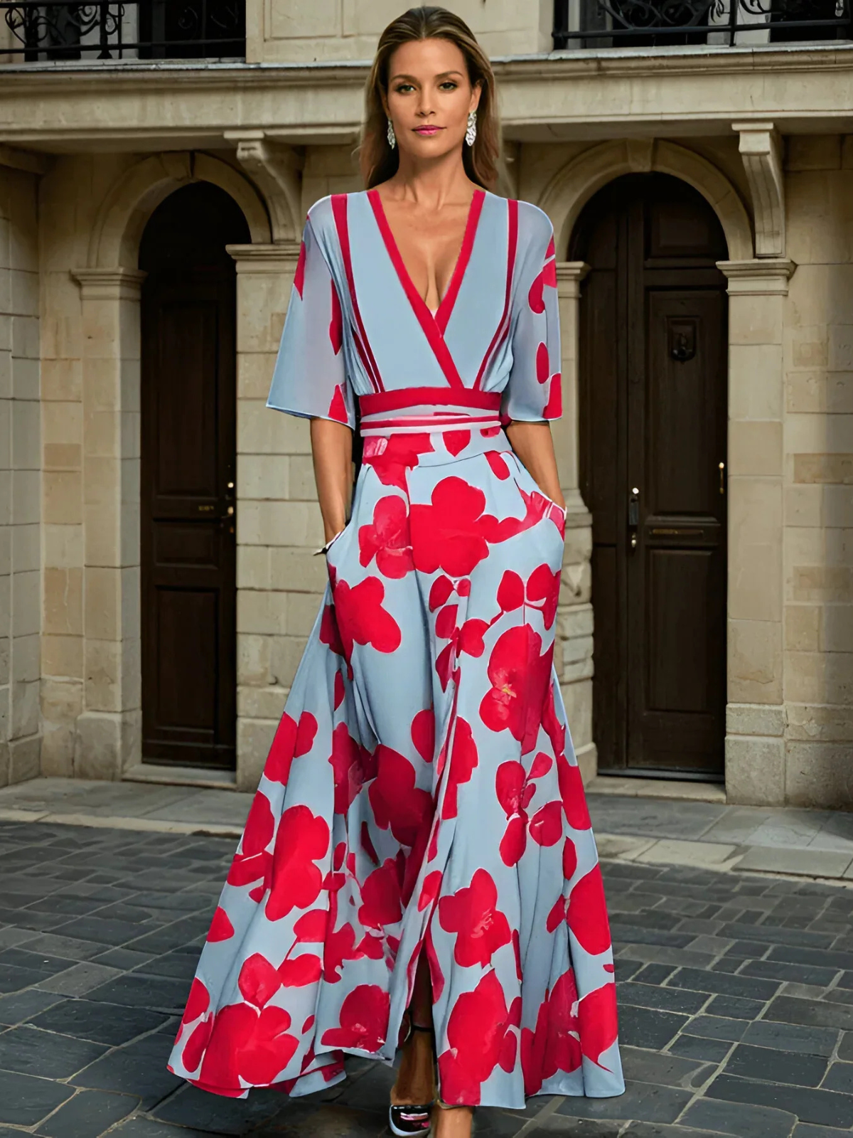 LANA | BOLD FLORAL MAXI DRESS
