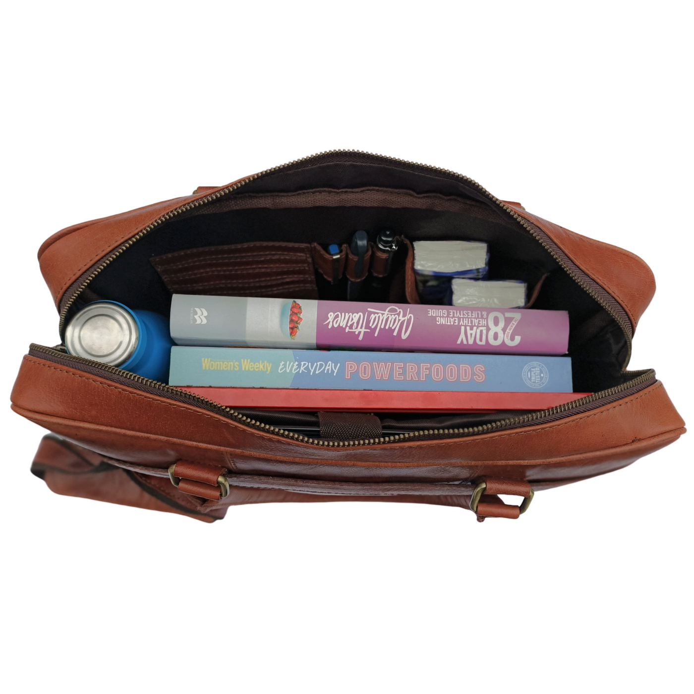 Light Brown Leather Laptop Bag