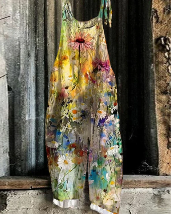 Evelyn | Easy Floral Comfort Jumpsuit