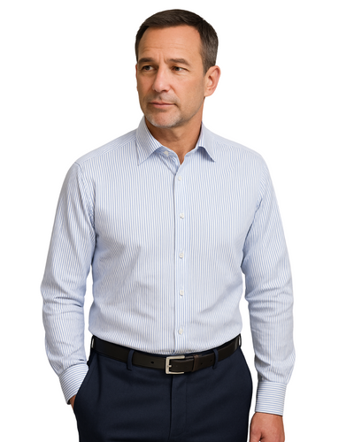 Stravero – Men’s Classic Striped Dress Shirt