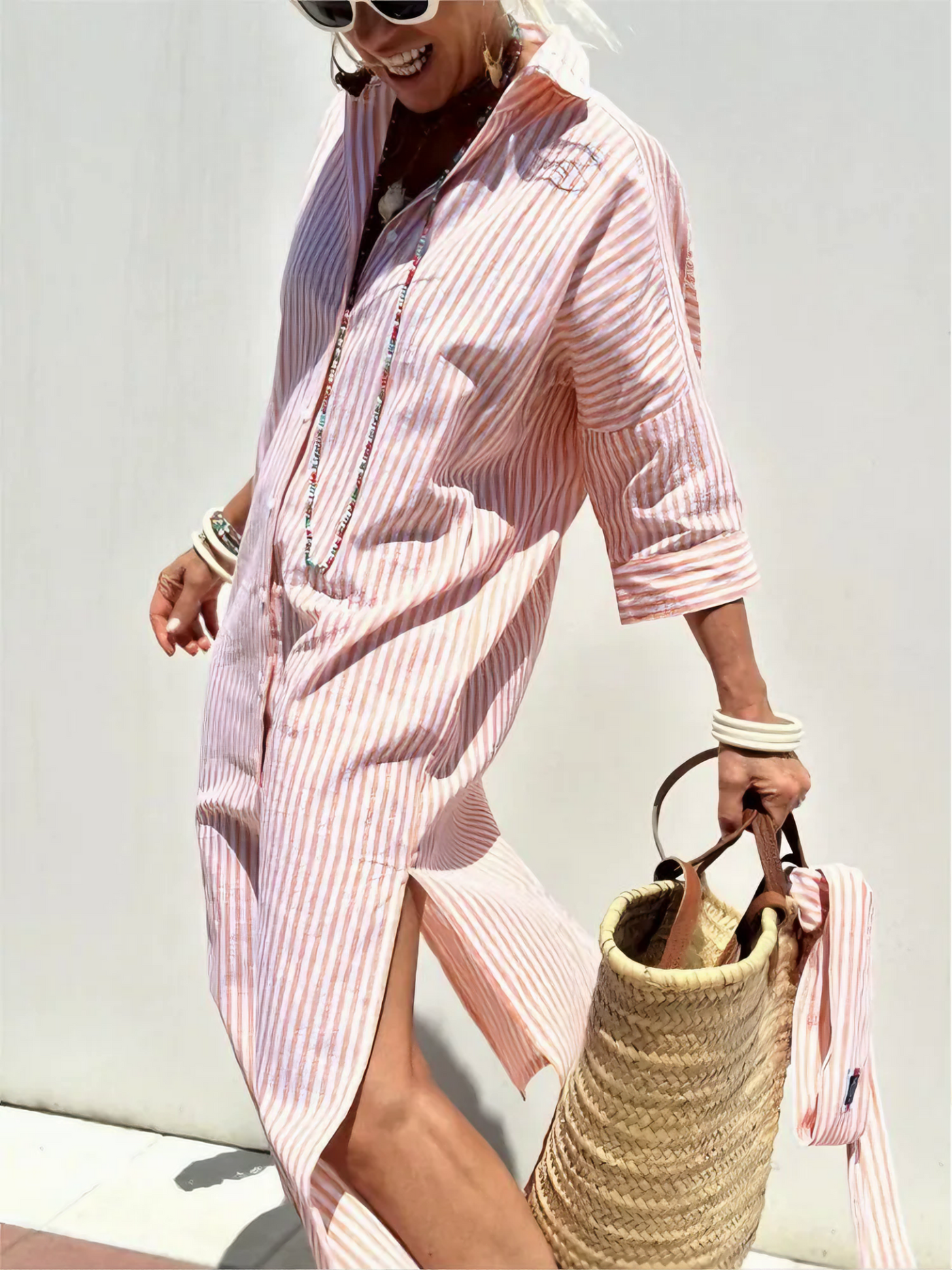 LUREZA - FLOWING AND ELEGANT SHIRT DRESS