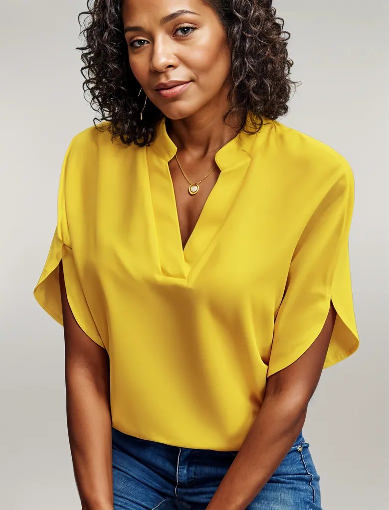 Anna™ | Relaxed v-neck blouse