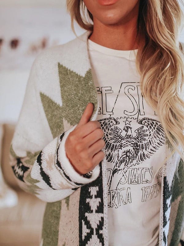 Avencea - Vintage Tribal Charm Cardigan
