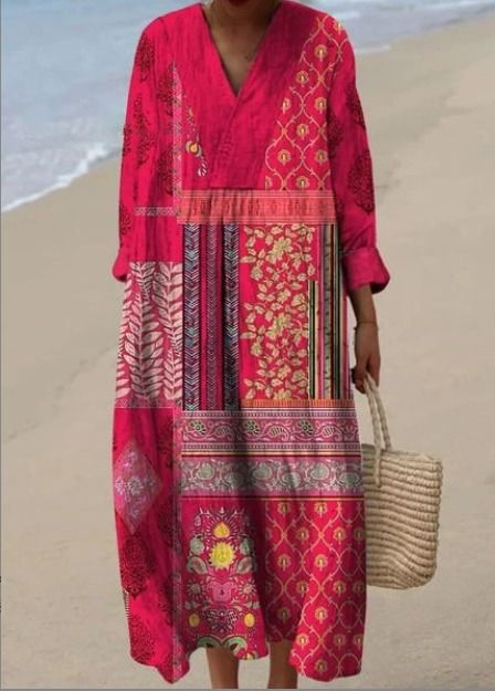 Niamh™ | Flowy Ethnic Maxi