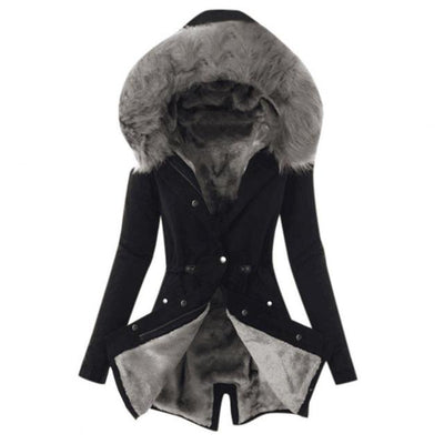 Avencea | Hooded Coat with Fur Lining